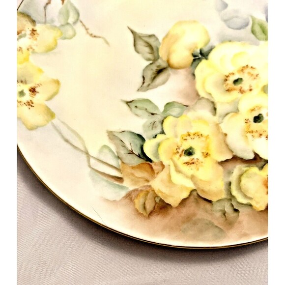 Antique 1860's Plate, Fischer & Mieg Pirkenhammer Bohemia, Hand-Painted, EUC - Picture 5 of 7